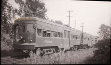 #SL0- u Vintage Plastic Photo Negative-Trolley-Street Cable Car- Phila