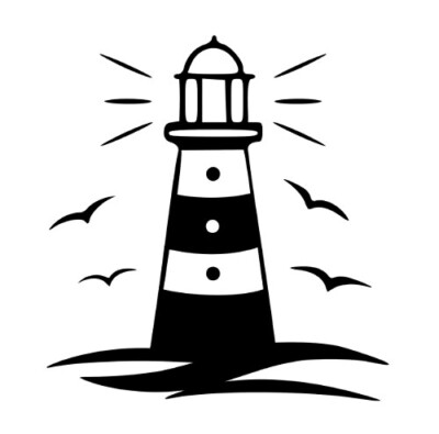 LEUCHTTURM SELBSTKLEBENDER VINYL-AUFKLEBER - NAUTIK MEER OZEAN SCHIFFE BOOTE WASSER
