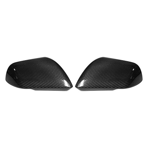 2PCS Real Carbon Fiber Side Rearview Mirror Cover Caps for Mustang S650 2024+ - Picture 3 of 11