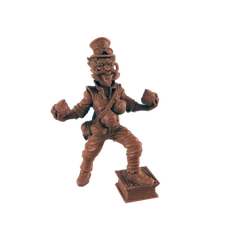 Mustachioed Bomber Villain  - Bolts and Brimstone - Minis - EC3D - Cyber Punk - 