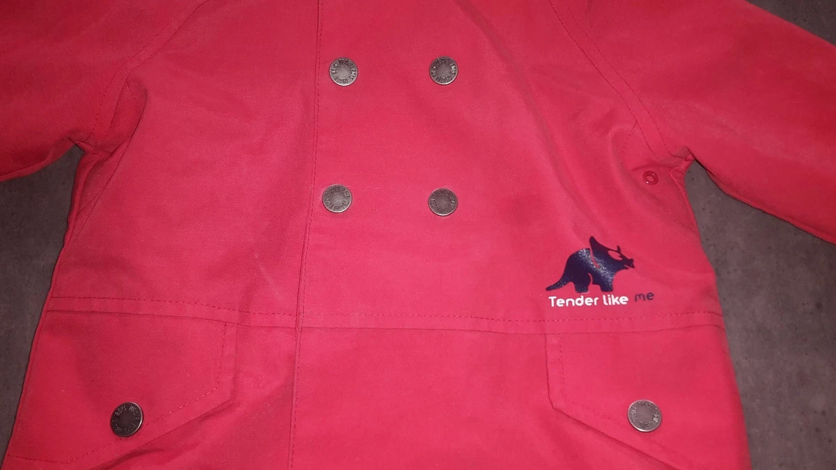 Adorable manteau parka OKAIDI OBAIDI rouge b b gar on 18 mois