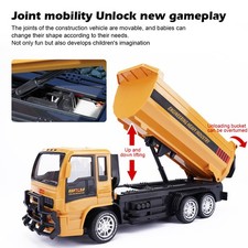 2.4G Remote Control Dumper Truck Car 6-CH Tractor Toys Children Christmas Gift