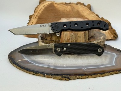 Lot of 2 CRKT Knives 1) Lake 111 Z and 1) M16-10S Tanto blade--2405.25