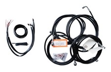La Choppers LA-8053KT2-19B Complete Handlebar Cable and Brake Line Kit - Black V