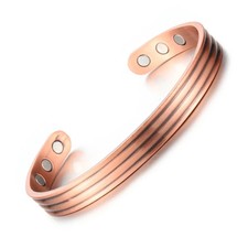 Magnetic pure copper adjustable bracelet with 6 magnet,handmade,free UK delivery