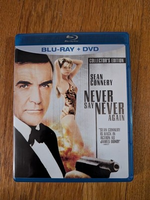 Never Say Never Again * BLU RAY / DVD AUTHENTIC Collector's Edition OOP RARE