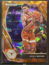 2021 PANINI PRIZM DRAFT PICKS 27 🏀🏀 GREG BROWN III ORANGE ICE PRIZM