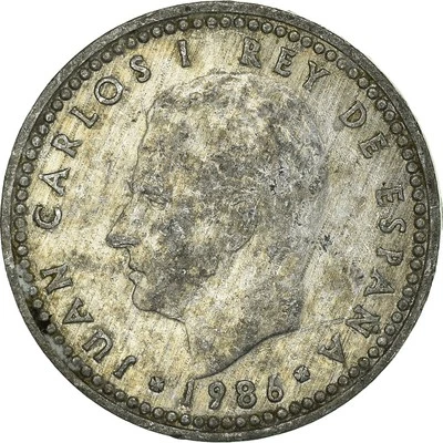[#932654] Münze, Spanien, Peseta, 1986 - Bild 1 von 2