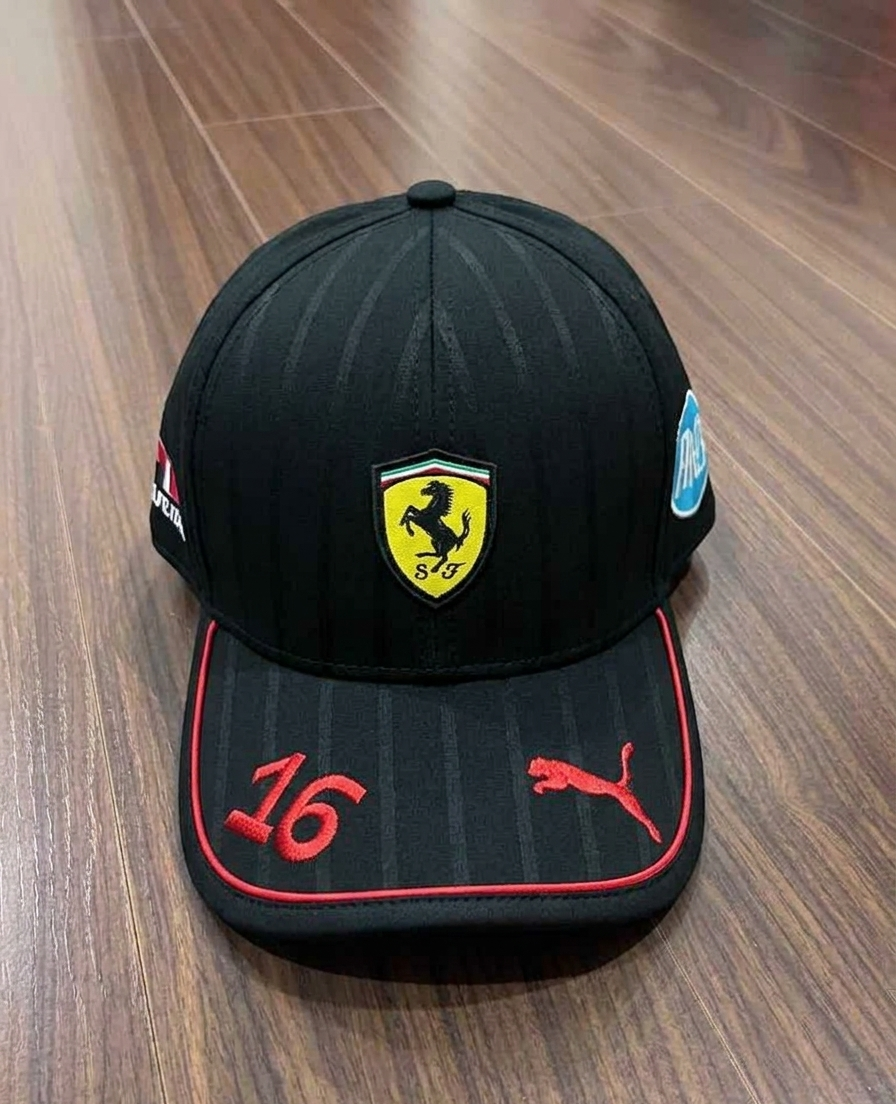 Scuderia Ferrari F1 Charles Leclerc Miami GP Black Cap NWT 2026 | eBay