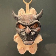 Labubu Compatible Black Phone Mask – 3D Printed and Expertly Painted!