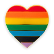 5 Pack Silicone Pride Heart Flag Rainbow Pins Pride Pins - LGBTQ Pins for Wo...