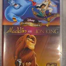 Disney Classic Games Aladdin and The Lion King Action Platformer Video Game