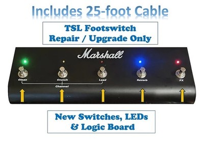 Repair / Upgrade Service Marshall TSL Footswitch JCM 2000 + 25-Foot Cable
