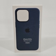 Apple iPhone 13 Pro Silicone Case with MagSafe Abyss Blue - New