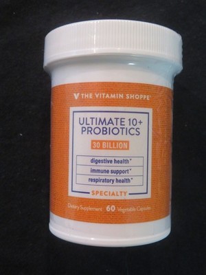 The Vitamin Shoppe Ultimate 10+ Probiotics 30 Billion 60 Vegetable Capsules