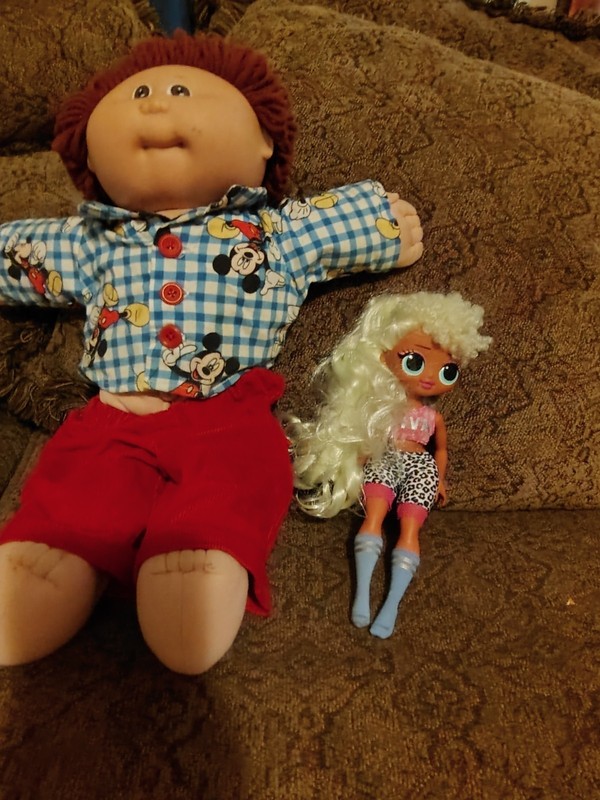 cabbage patch baby doll And A LOL Teenage Doll