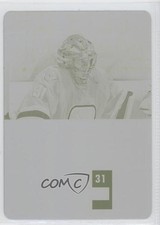 2011-12 Playoff Contenders Calder Printing Plate Yellow 1/1 Eddie Lack Auto 0c3