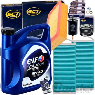 INSPEKTIONSPAKET FILTERSET+ELF 5W40 ÖL passend für RENAULT KANGOO 2 EXPRESS