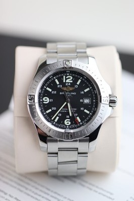 Breitling Breilting Colt Blue Dial on steel A74388 Complete