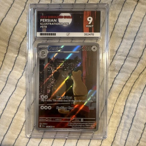 Pokémon 2024 SV Shrouded Fable Persian 078/064 Illus Rare Holo ACE 9