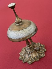 Antique Bronze Hotel Counter Doorbell Works 19th Century 