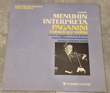 Yehudi MENUHIN • Paganini Violin Concertos 1 & 2 • Fabbri Editori • LP NM- RARE