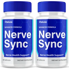 (2 Pack) Nerve Sync Capsules, NerveSync Support Formula for Nerve (120 Capsules)