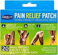 60 Pc Medicated Coralite Pain Relief Patch Extra Strength Variable, Green 