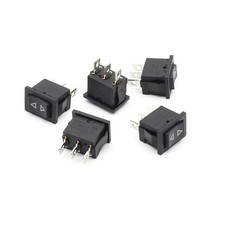 5x Momentary Rocker Switch Rectangular Hoist Winch Window Updown Cartruck 12v