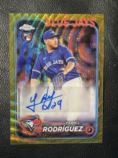YARIEL RODRIGUEZ 2024 Topps Chrome Update Gold Wave Refractor Auto 48/50