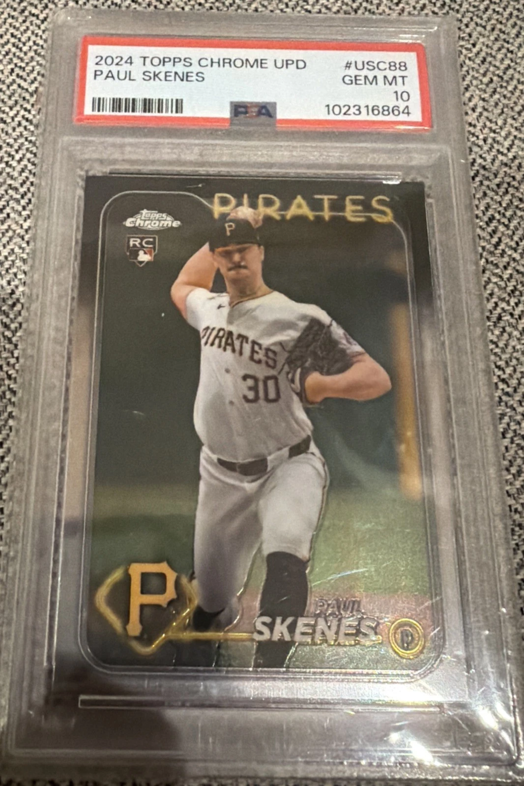 Paul Skenes Chrome RC PSA 10