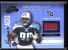 2001 Absolute Memorabilia Leather and Laces #LL6  Game Used Jevon Kearse /825