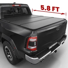 5.8FT Hard Tonneau Cover Tri-Fold For 2019-2025 Chevy Silverado GMC Sierra 1500