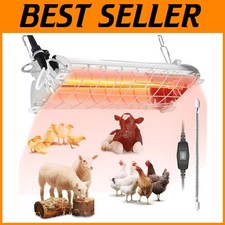 Safe Hanging Heat Lamp for Pets  Livestock 16x5.5x3IN