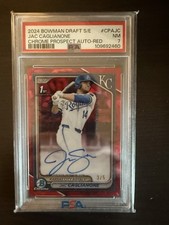 2024 Bowman Draft Sapphire Jac Caglianone Chrome Auto 1st #/5 Royals