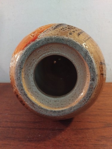 Aldo Londi Bitossi Raymor Italy MCM Studio Pottery Penguin Brown And Orange - Picture 21 of 23