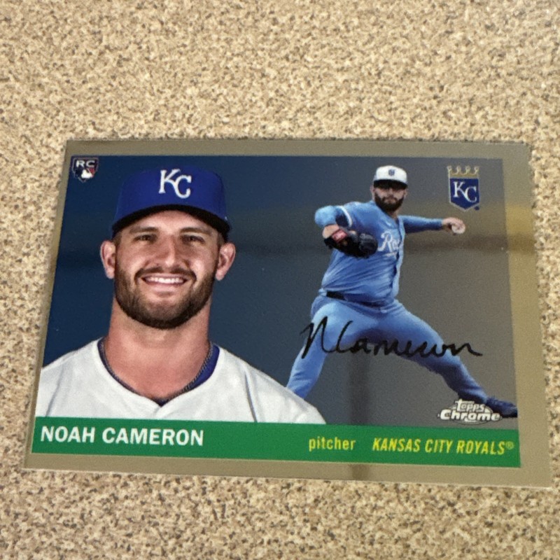 2025 Topps Chrome Platinum Noah Cameron Rookie RC Kansas City Royals