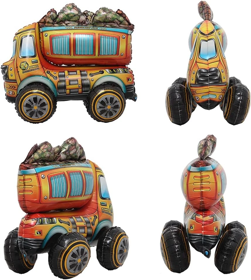 Balão de folha de alumínio 4D autônomo brinquedo forças armadas escavadeira veículo de engenharia - Imagem 3 de 4