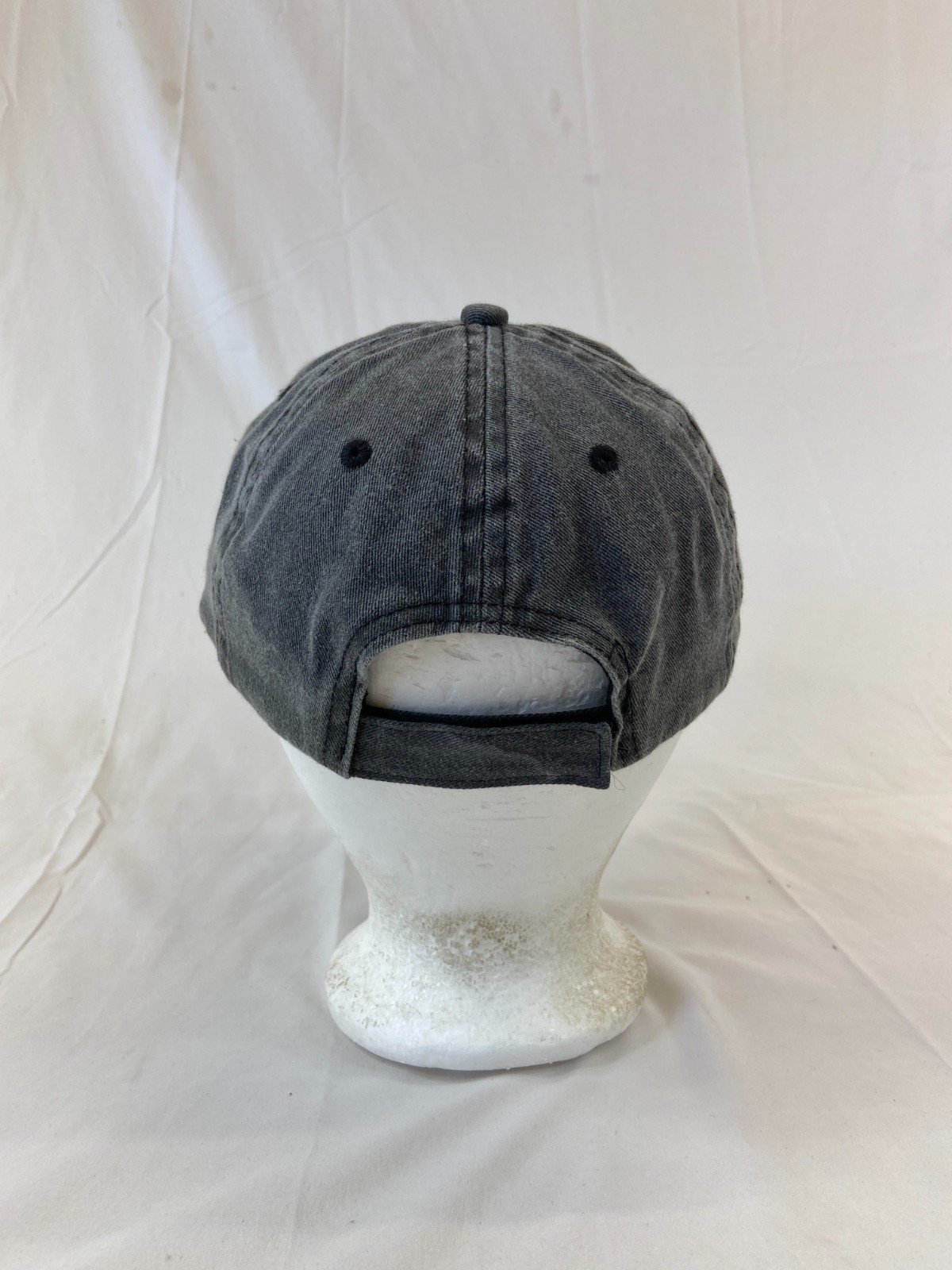 Classic Baseball Cap Strapback Hat Denim Black OS… - image 6