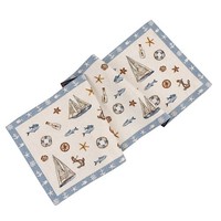Sander Sealife Gobelin-TischläUfer LäUfer Tischdecke Maritim Meer 32X96 Cm Beige