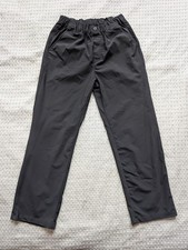 Renoma Pants Kids 12-13 Years Black Nylon Chino Elastic Waist Spring Casual