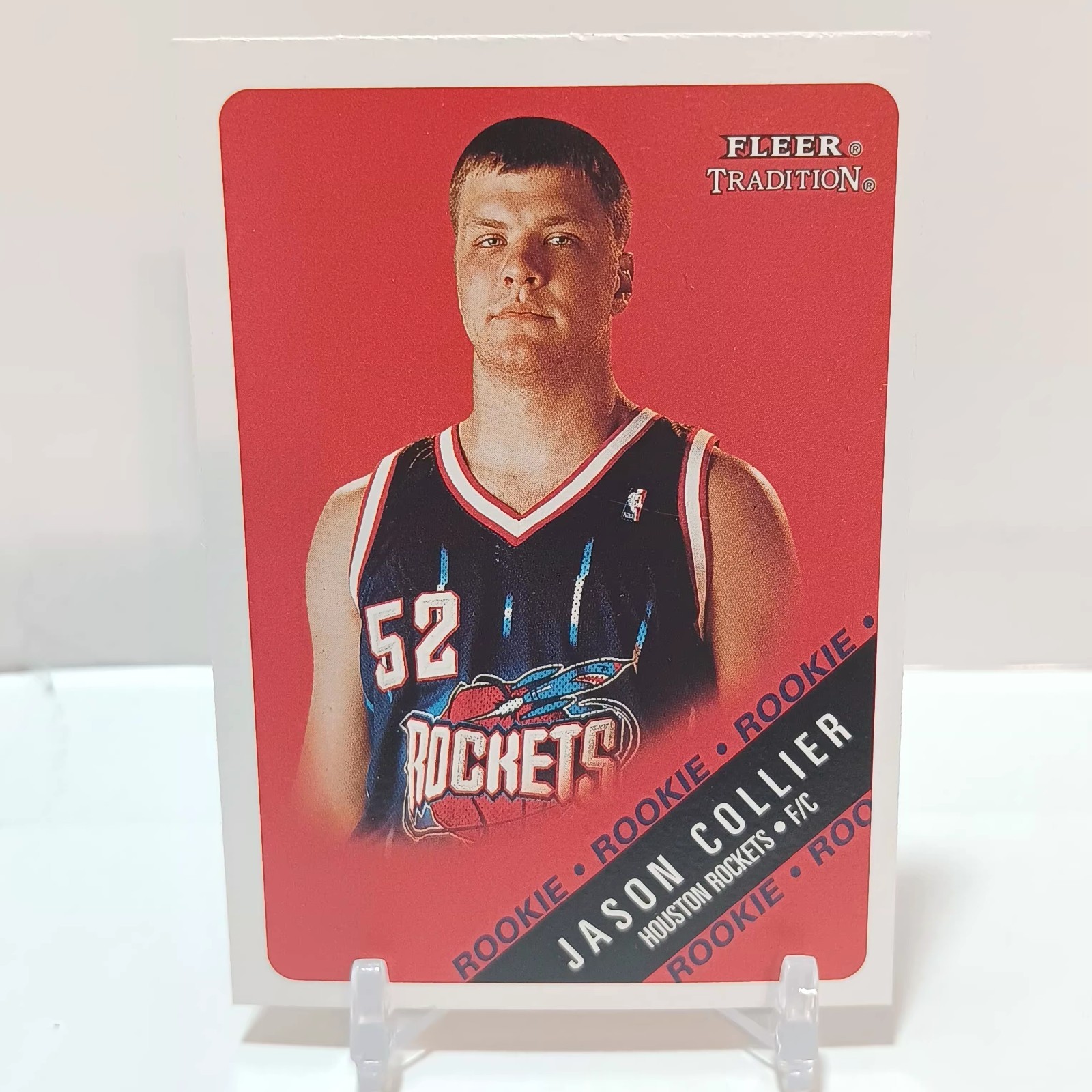 2000-01 Fleer Tradition Jason Collier RC #258 LP Houston Rockets Basketball