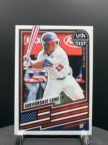 2026 Panini Stars & Stripes Prizm USA Baseball #83 Jorvorskie Lane Jr.