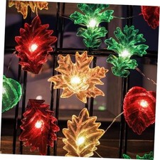Fall Leaf Lights Thanksgiving Fairy String Lights Harvest USB Operated