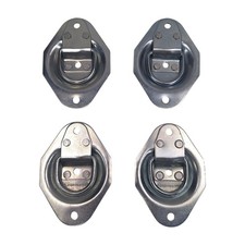 4 - Recessed D Ring tie Down rings 1200# Rated Trailer ATV Snowmobile Lawn Mower