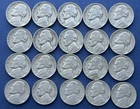Lot of 40 1942D Jefferson Nickels Readable Dates - Circulated