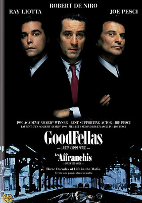 Good Fellas DVD (New) Crime Mafia Ray Liotta Robert De Niro Joe Pesci