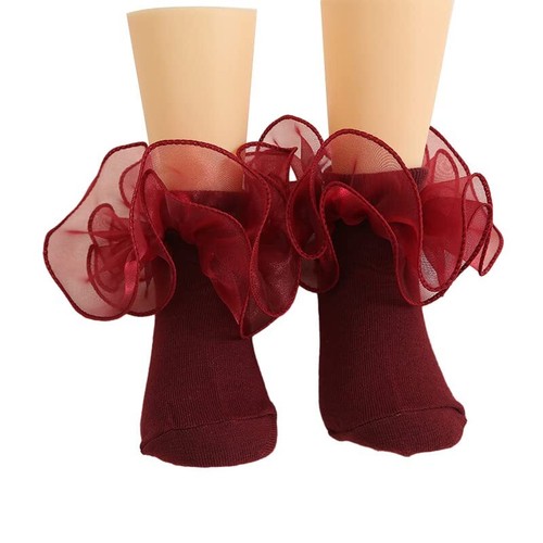 Newborn Baby-girls Socks and Bow Infant Toddler Ankle Socks 0-6 Months Solid ... - Picture 6 of 9