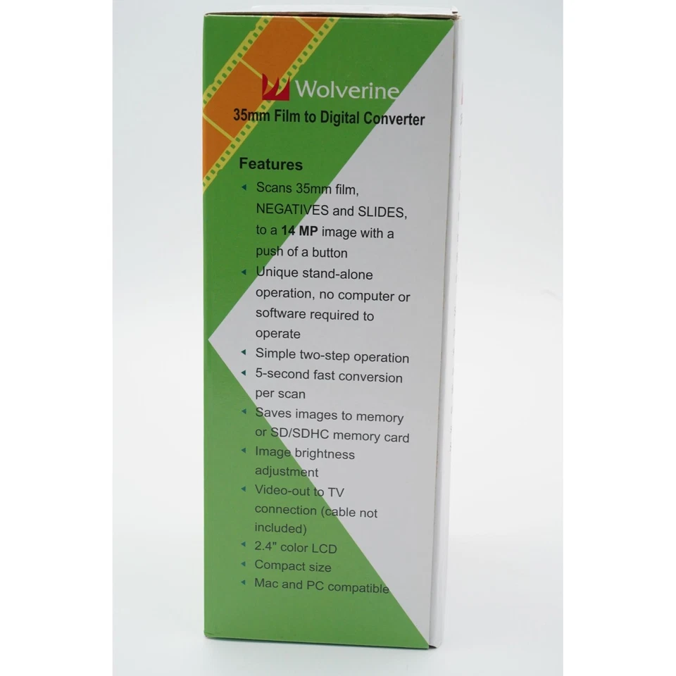 Wolverine 35mm Stand-Alone Film to Digital Converter 14MP Output 2.4" Color LCD - Image 2 of 4