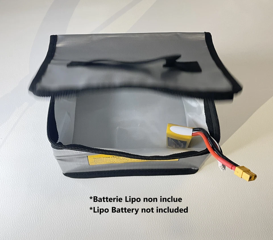 SAC LIPO BAG anti-feu inifugé charger batteries voitures RC safe 210x170x160mm - Photo 1/4